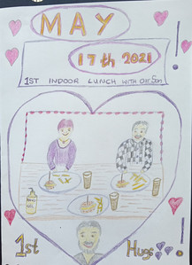Christine P, memorable lunch, coloured pencils.jpg